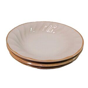 3 Sculptura Hearthside Simplicity 3 Coupe Bowls Vintage Japan Stoneware Swirl